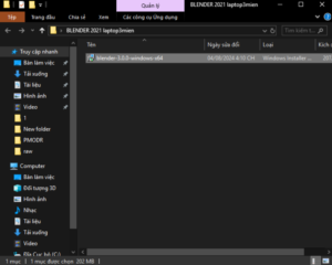 Hướng dẫn tải Blender 2021