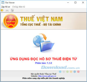 Tải iTax Viewer - Đọc tờ khai thuế định dạng XML.