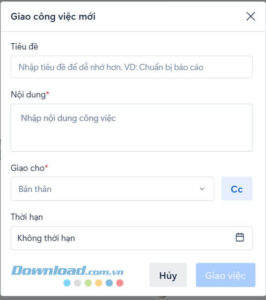 Giao việc thuận tiện