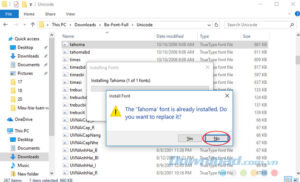 Hướng dẫn cài đặt bộ font full trên máy tính