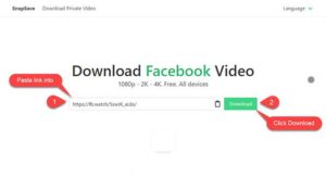 Chỉ cần dán liên kết video Facebook vào ô trống và nhấn Download để bắt đầu tải nhé