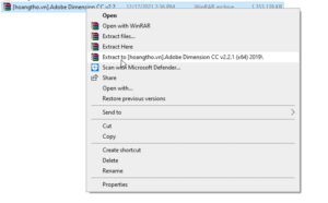 Hướng dẫn tải Dimension 2019