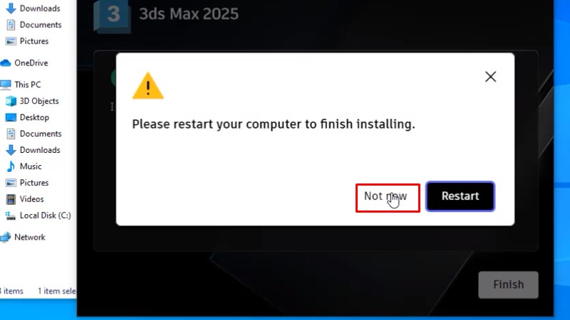 3Ds Max 2025: Hình Ảnh Hướng Dẫn Cài Đặt 15 Bấm Not now