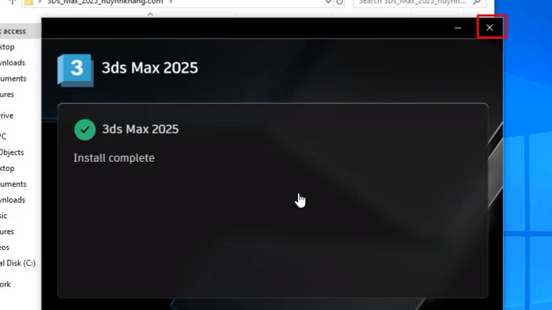 3Ds Max 2025: Hình Ảnh Hướng Dẫn Cài Đặt 16 Bấm X