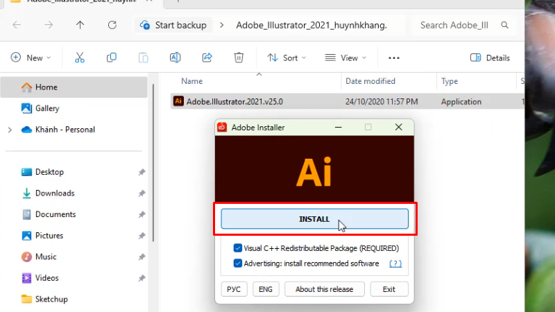 Adobe Illustrator 2021: Hướng Dẫn & Khắc Phục 13 Bấm Install
