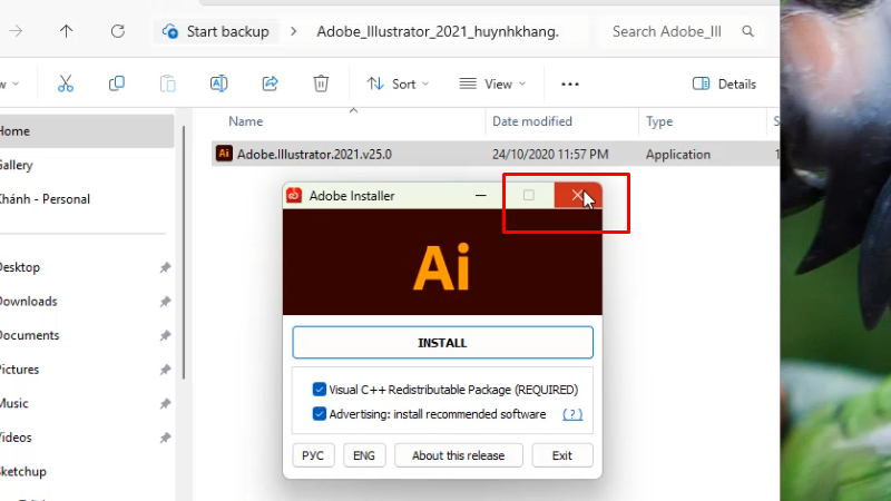Adobe Illustrator 2021: Hướng Dẫn & Khắc Phục 16 Bấm X tắt hoàn thành cài đặt