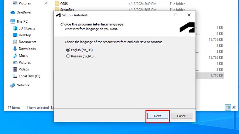Autocad 2025 Chuyên Thiết kế 2D 3D 12 Bấm Next