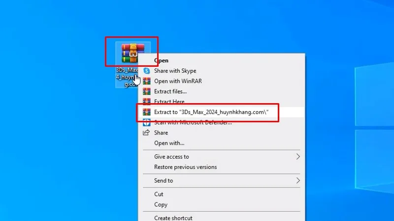 3Ds Max 2024: Hướng Dẫn Cài Đặt Bằng Video 11 Giải nén phần mềm 3Ds Max 2024
