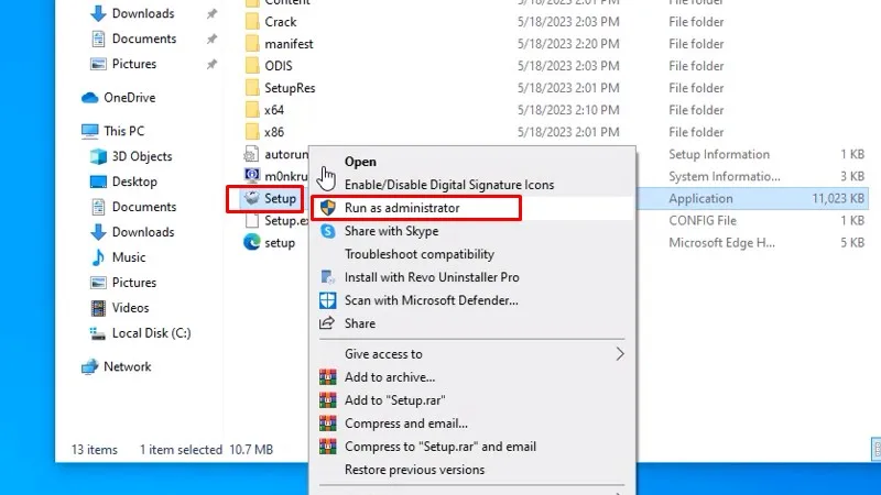 3Ds Max 2024: Hướng Dẫn Cài Đặt Bằng Video 12 Chuột phải vào file Setup và chọn Run as admin
