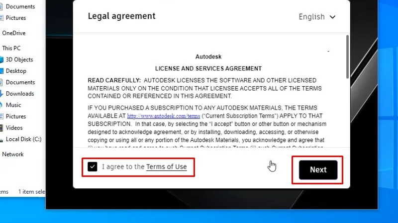 3Ds Max 2024: Hướng Dẫn Cài Đặt Bằng Video 13 Tích và o như hình và bấm Next
