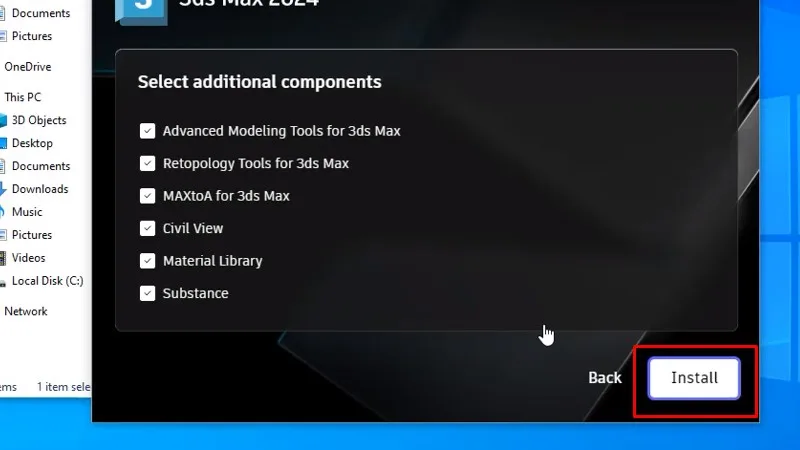 3Ds Max 2024: Hướng Dẫn Cài Đặt Bằng Video 15 Bấm Install