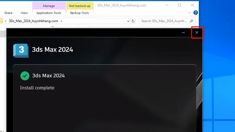 3Ds Max 2024: Hướng Dẫn Cài Đặt Bằng Video 17 Bấm vào X