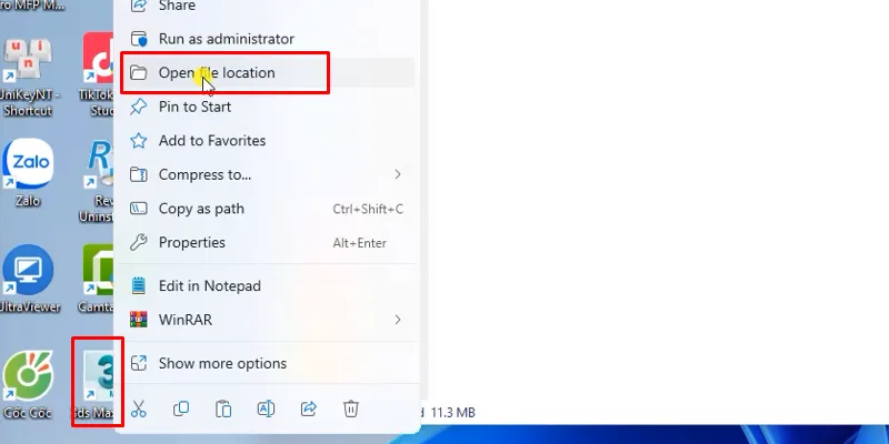 3Ds Max 2022 phiên bản ổn định 19 Mở vị trí file cài đặt