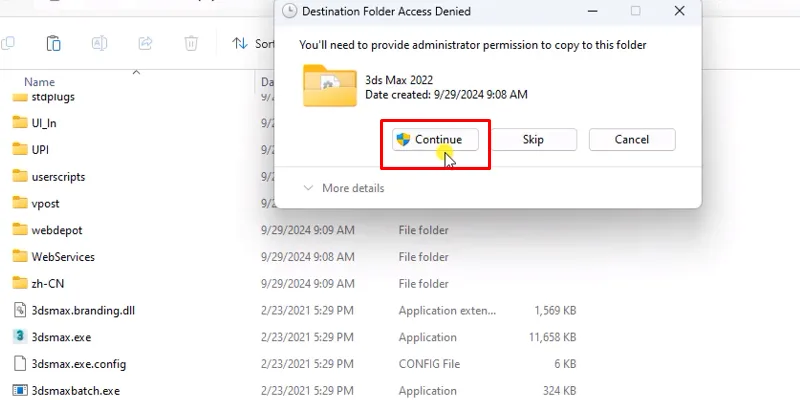 3Ds Max 2022 phiên bản ổn định 22 Bấm continue hoàn thành cài đặt và kích hoạt