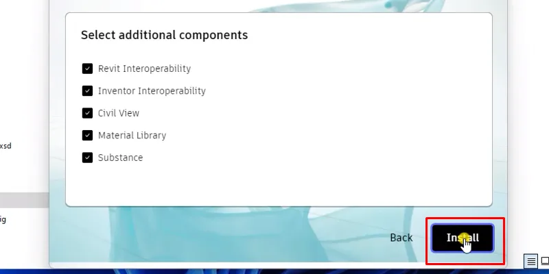 3Ds Max 2022 phiên bản ổn định 15 Bấm install