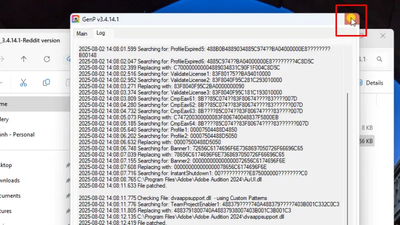 Bấm X tắt, hoàn thành cài đặt và kích hoạt
