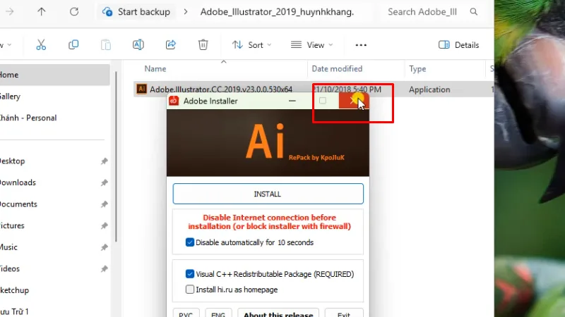 Adobe Illustrator 2019: Hướng Dẫn Toàn Diện 16 Bấm X tắt hoàn thành cài đặt