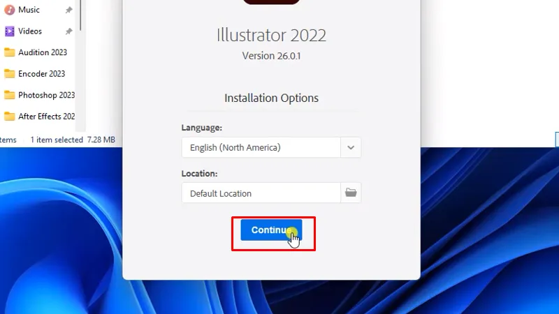 Adobe Illustrator 2022 Cách cài đặt đơn giản nhất 13 bấm Continue