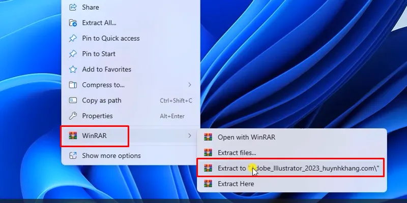 Adobe Illustrator 2023: Tải, Cài Đặt & Hướng Dẫn Chi Tiết 11 Giải nén phần mềm
