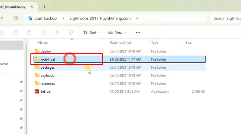 Tải Lightroom 2017: Hướng Dẫn Cài chi tiết 20 Vào thư mục kich-hoat