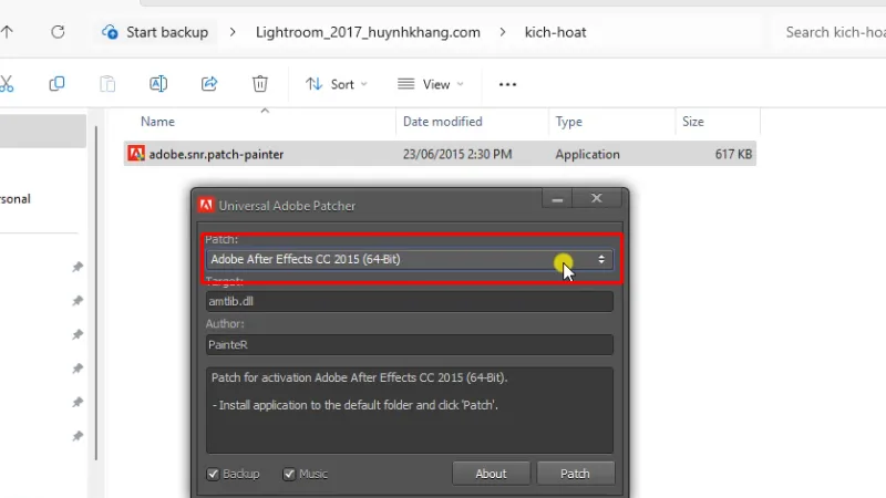 Tải Lightroom 2017: Hướng Dẫn Cài chi tiết 22 Bấm vào như hình