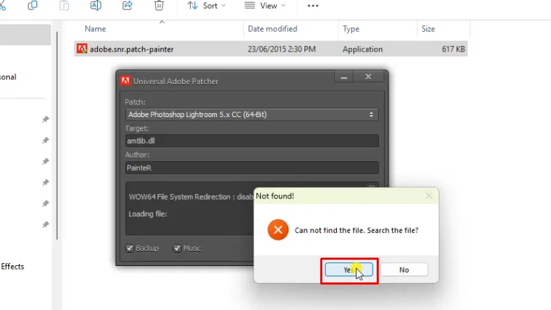 Tải Lightroom 2017: Hướng Dẫn Cài chi tiết 24 Bấm Yes