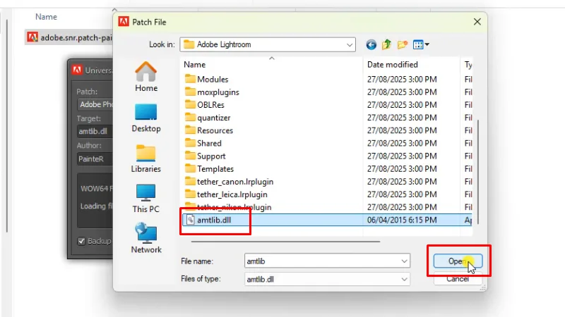 Tải Lightroom 2017: Hướng Dẫn Cài chi tiết 25 Vào đường dẫn: C> Program Files> Adobe> Adobe Lightroom và chọn file như hình bấm Open