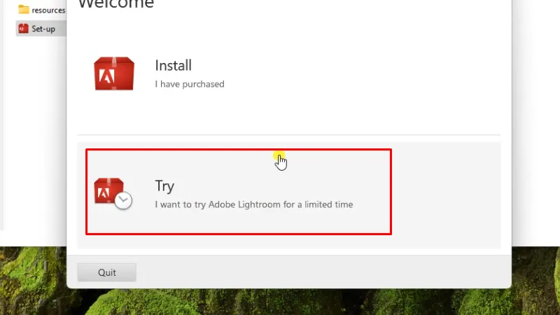 Tải Lightroom 2017: Hướng Dẫn Cài chi tiết 14 Bấm vào TRY