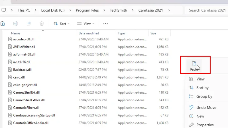 Paste vào như hình