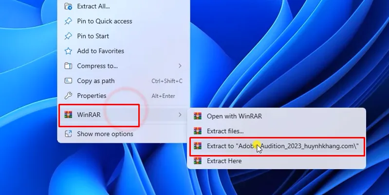 Adobe Audition 2023: Tải Và Hướng Dẫn Cài Đặt 10 giải nén phần mềm Adobe Audition 2023