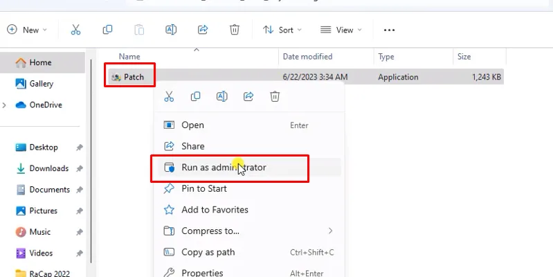 Adobe Audition 2023: Tải Và Hướng Dẫn Cài Đặt 15 chuột phải vào Patch chọn run as admin