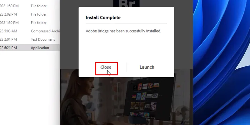 Bridge 2023: Tải - Cài đặt Và Kích hoạt 13 bấm close