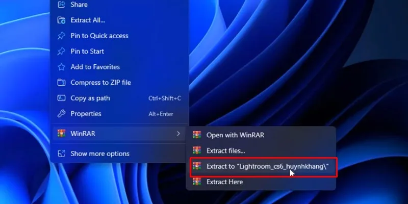 Lightroom CS6 Hướng Dẫn Cài Đặt Chi Tiết 11 giải nén phần mềm Adobe lightroom cs6