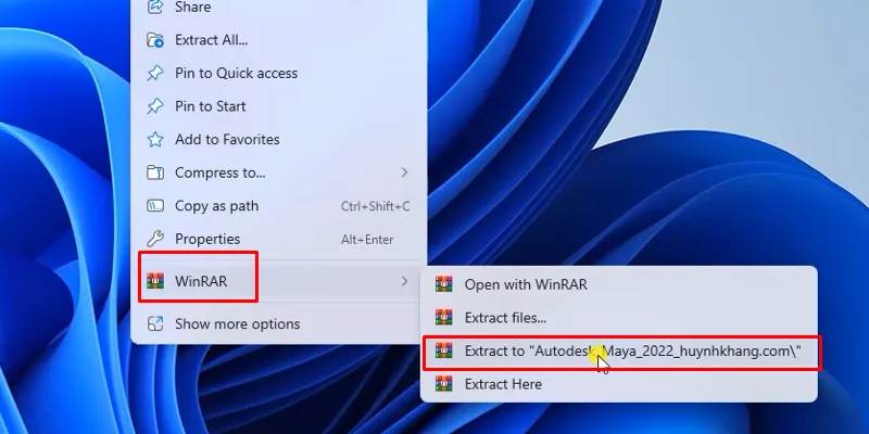 giải nén phần mềm