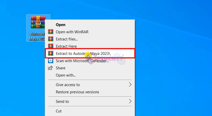 Giải nén phần mềm