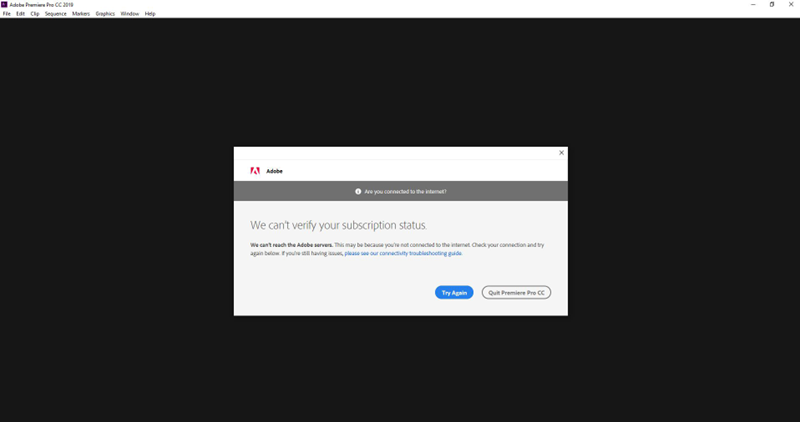 Chọn vào mục “Quit Premiere Pro CC” để hoàn tất cài đặt Adobe Premiere 2019 Chọn vào mục “Quit Premiere Pro CC” để hoàn tất cài đặt Adobe Premiere 2019