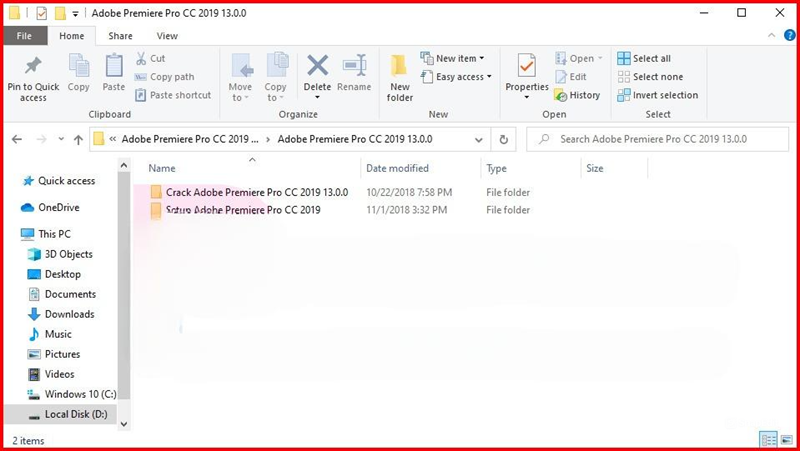 Mở file cài đặt có tên “Setup Adobe Premiere CC 2019” sau khi giải nén Mở file cài đặt có tên “Setup Adobe Premiere CC 2019” sau khi giải nén