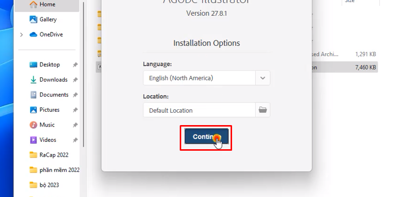 Adobe Illustrator 2023: Tải, Cài Đặt & Hướng Dẫn Chi Tiết 12 bấm continue