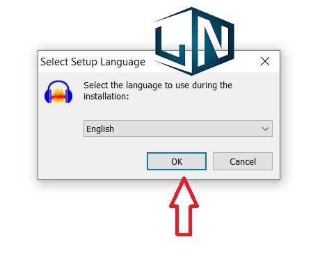 Chọn ngôn ngữ và ấn OK